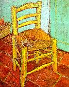 Vincent Van Gogh Artist's Chair with Pipe oil painting reproduction